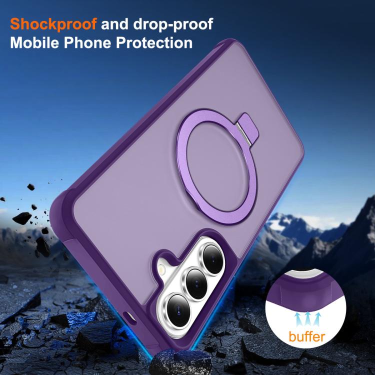 For Samsung Galaxy S26 5G TPU+PC MagSafe Magnetic Holder Phone Case