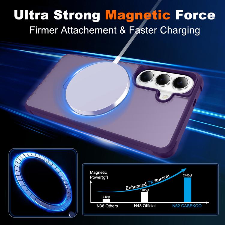 For Samsung Galaxy S26 5G TPU+PC MagSafe Magnetic Holder Phone Case