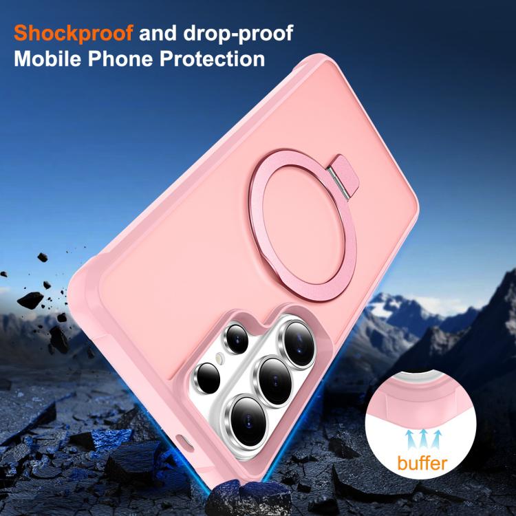 For Samsung Galaxy S26 Ultra 5G TPU+PC MagSafe Magnetic Holder Phone Case