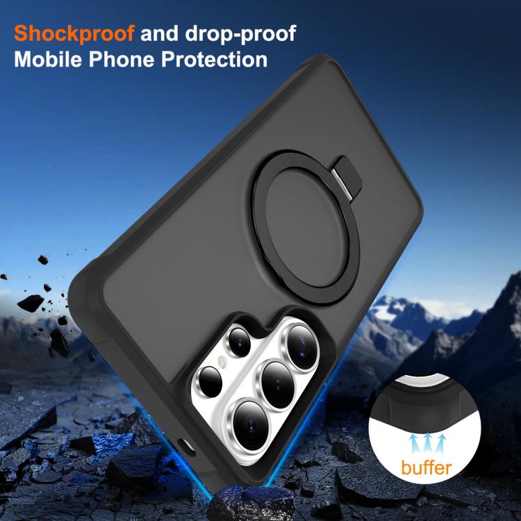 For Samsung Galaxy S26 Ultra 5G TPU+PC MagSafe Magnetic Holder Phone Case
