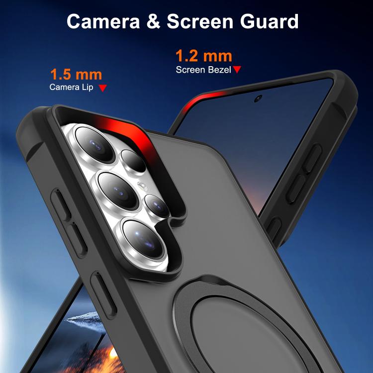 For Samsung Galaxy S26 Ultra 5G TPU+PC MagSafe Magnetic Holder Phone Case
