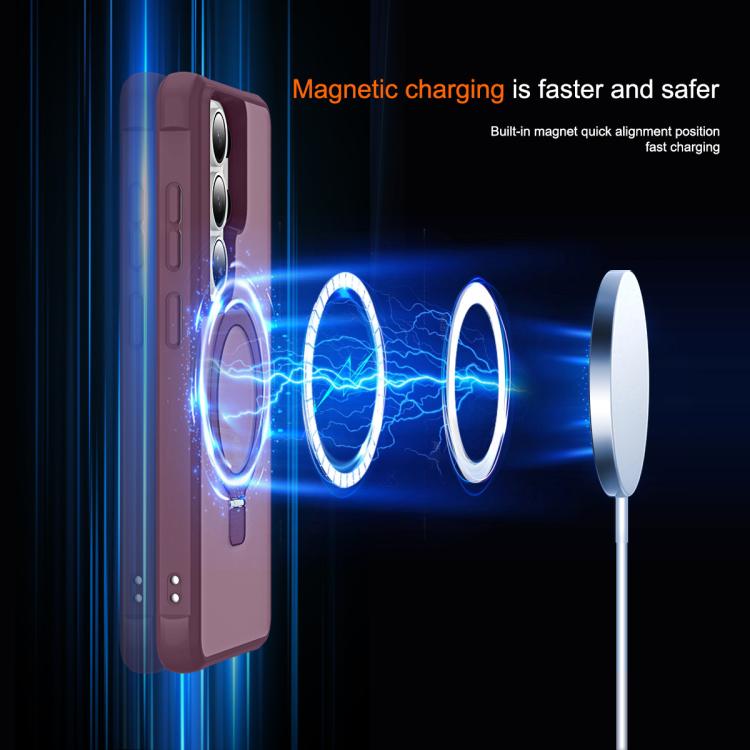For Samsung Galaxy S26 Ultra 5G TPU+PC MagSafe Magnetic Holder Phone Case