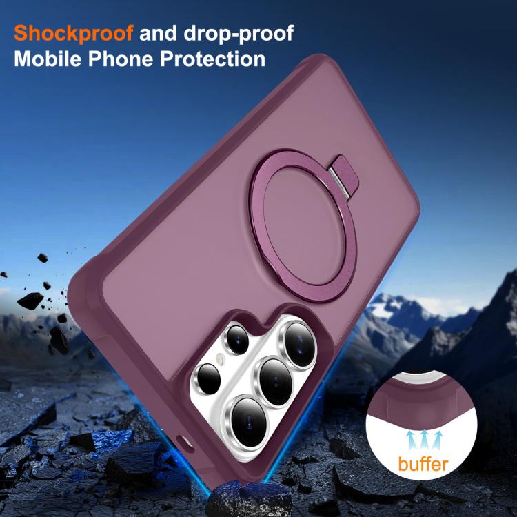 For Samsung Galaxy S26 Ultra 5G TPU+PC MagSafe Magnetic Holder Phone Case