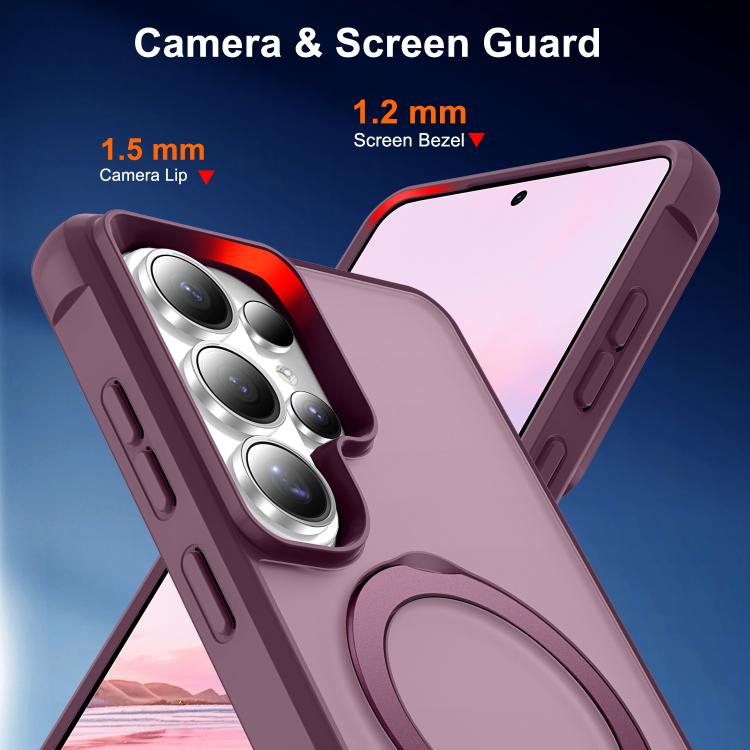 For Samsung Galaxy S26 Ultra 5G TPU+PC MagSafe Magnetic Holder Phone Case