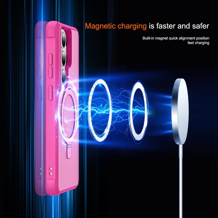 For Samsung Galaxy S26 Ultra 5G TPU+PC MagSafe Magnetic Holder Phone Case