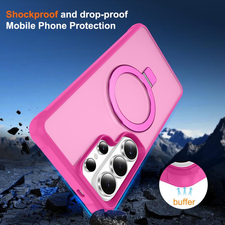For Samsung Galaxy S26 Ultra 5G TPU+PC MagSafe Magnetic Holder Phone Case