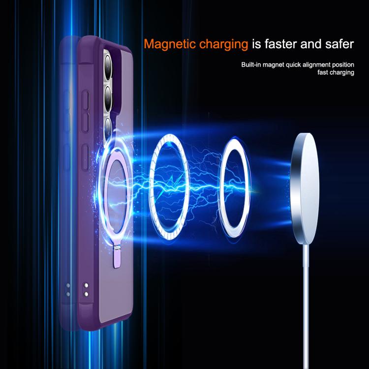 For Samsung Galaxy S26 Ultra 5G TPU+PC MagSafe Magnetic Holder Phone Case