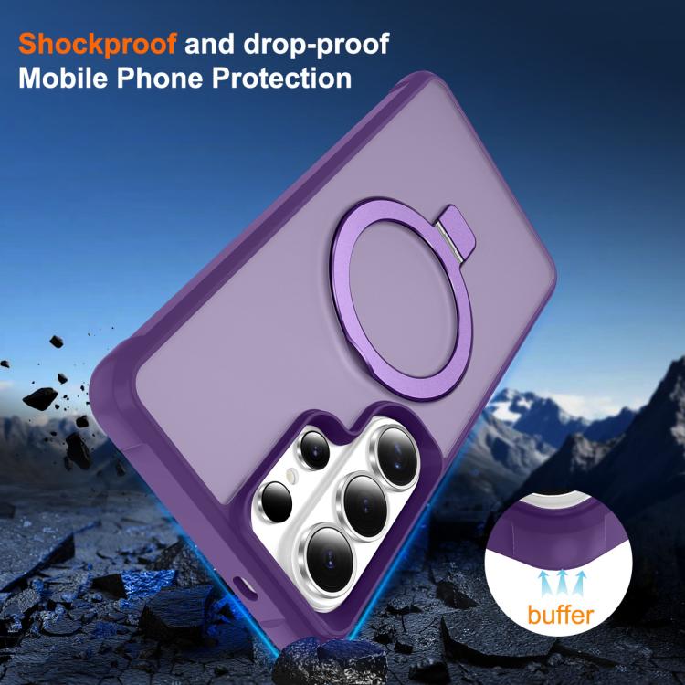 For Samsung Galaxy S26 Ultra 5G TPU+PC MagSafe Magnetic Holder Phone Case