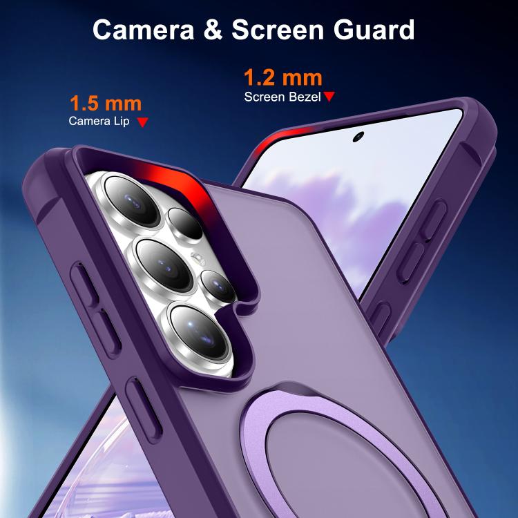 For Samsung Galaxy S26 Ultra 5G TPU+PC MagSafe Magnetic Holder Phone Case