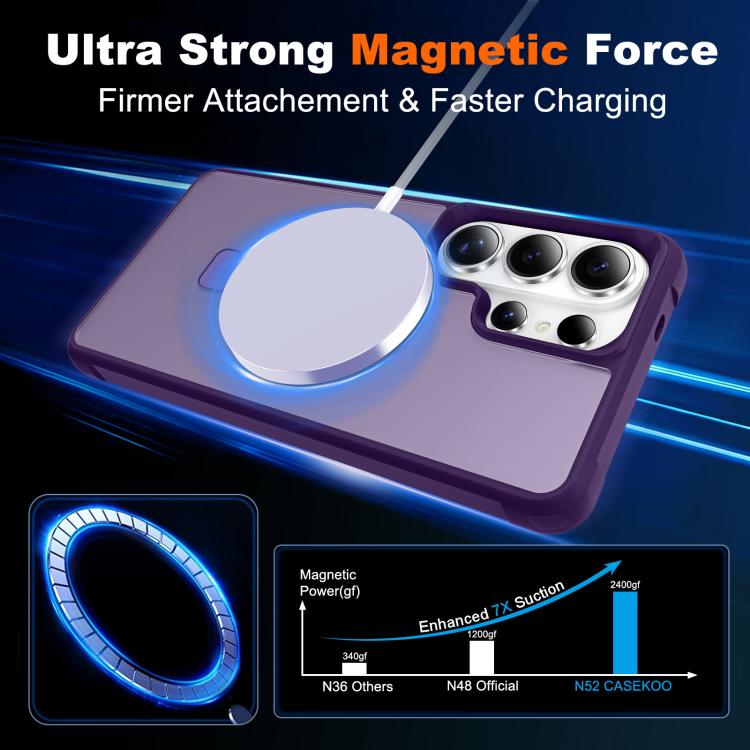 For Samsung Galaxy S26 Ultra 5G TPU+PC MagSafe Magnetic Holder Phone Case