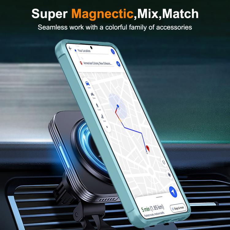 For Samsung Galaxy S26+ 5G Skin-Feel Rotary Damping Bracket MagSafe Phone Case