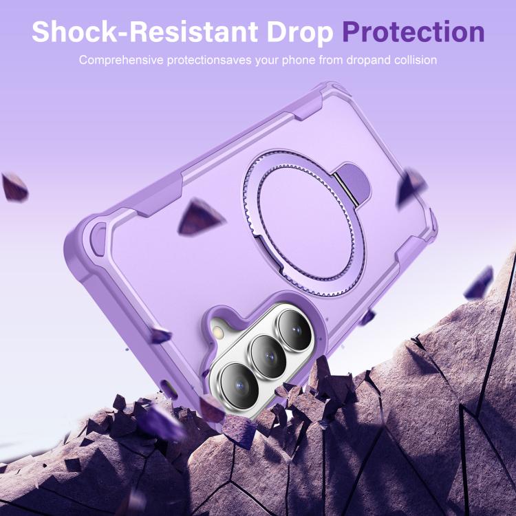 For Samsung Galaxy S26+ 5G Yingcai Gears MagSafe Holder Shockproof Phone Case