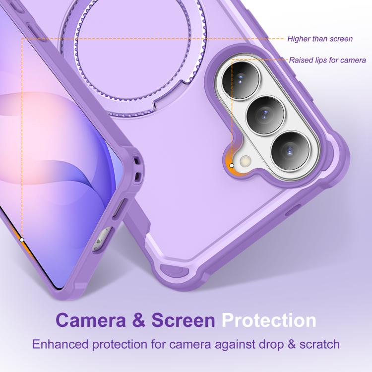 For Samsung Galaxy S26+ 5G Yingcai Gears MagSafe Holder Shockproof Phone Case