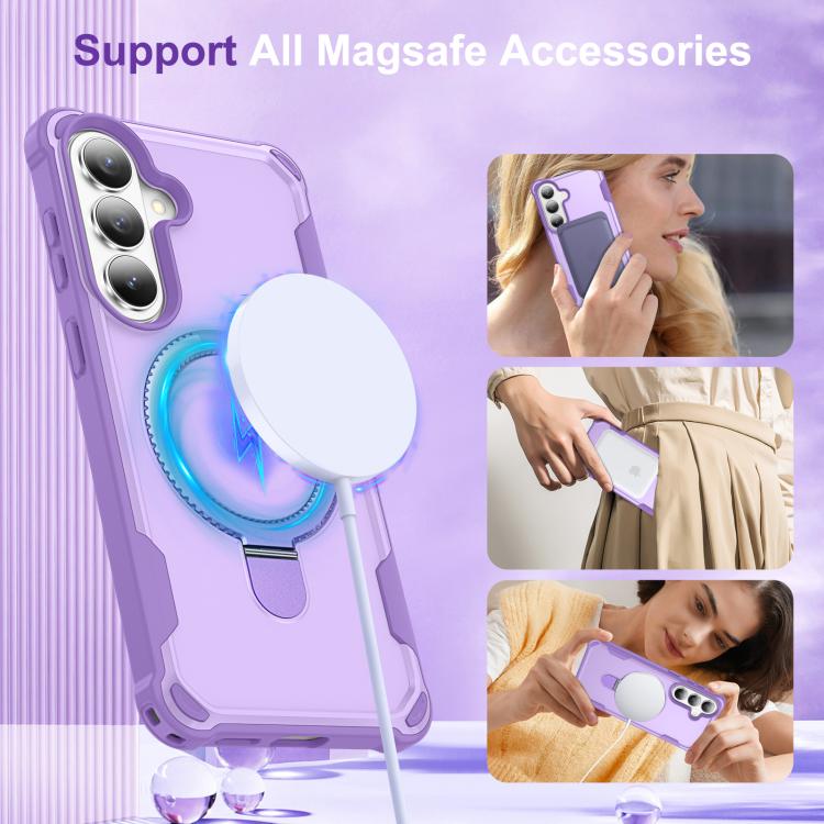 For Samsung Galaxy S26+ 5G Yingcai Gears MagSafe Holder Shockproof Phone Case