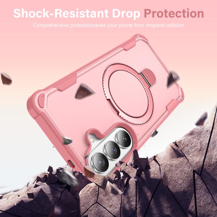For Samsung Galaxy S26+ 5G Yingcai Gears MagSafe Holder Shockproof Phone Case