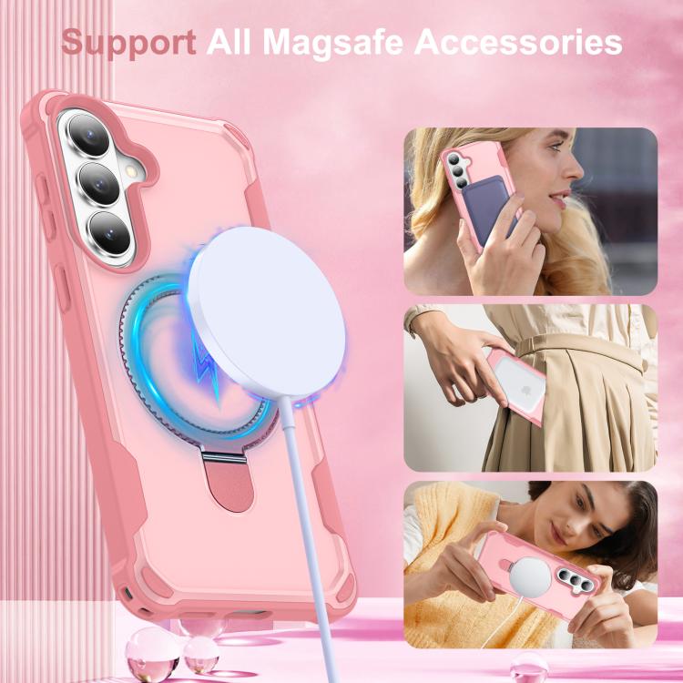 For Samsung Galaxy S26+ 5G Yingcai Gears MagSafe Holder Shockproof Phone Case