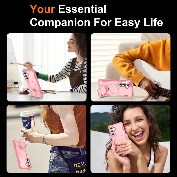 For Samsung Galaxy S26+ 5G Yingcai Gears MagSafe Holder Shockproof Phone Case