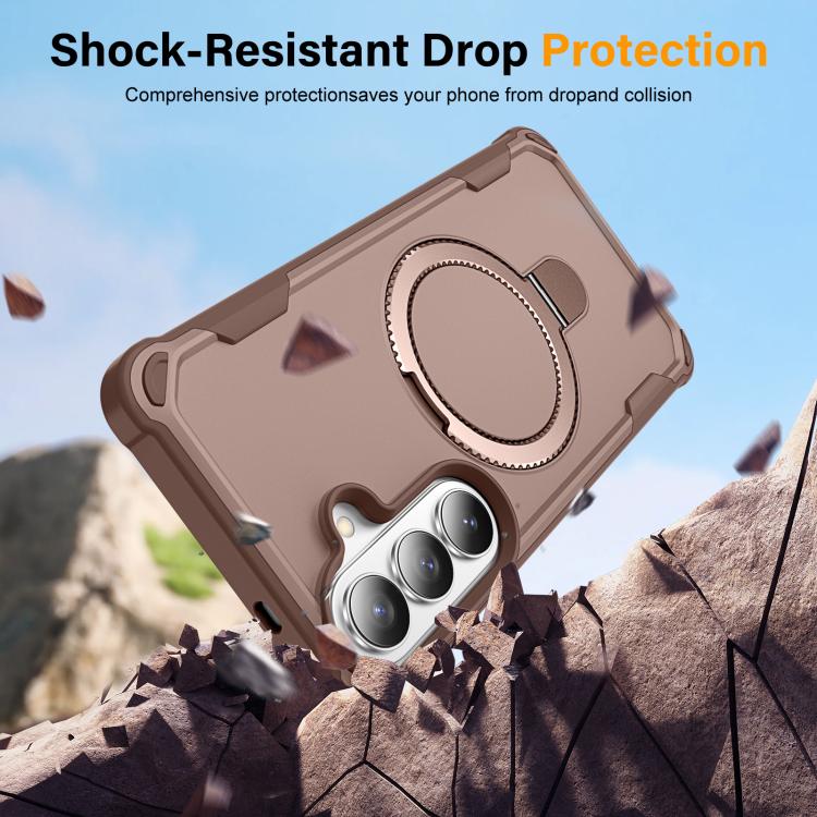For Samsung Galaxy S26+ 5G Yingcai Gears MagSafe Holder Shockproof Phone Case