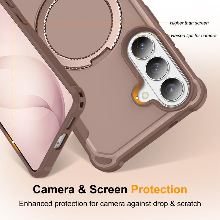 For Samsung Galaxy S26+ 5G Yingcai Gears MagSafe Holder Shockproof Phone Case