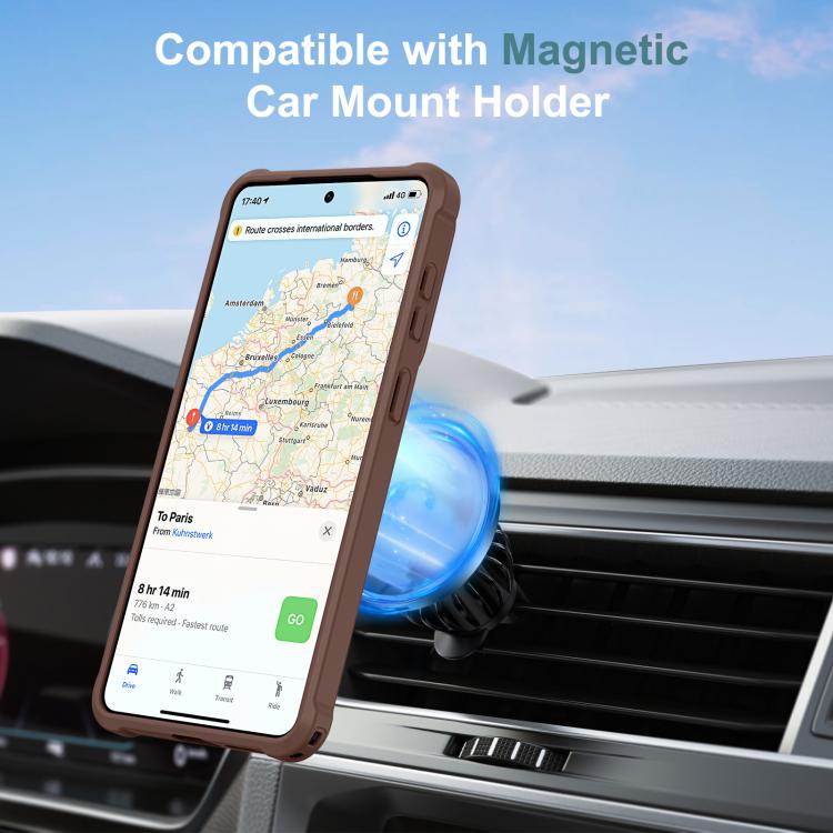 For Samsung Galaxy S26+ 5G Yingcai Gears MagSafe Holder Shockproof Phone Case