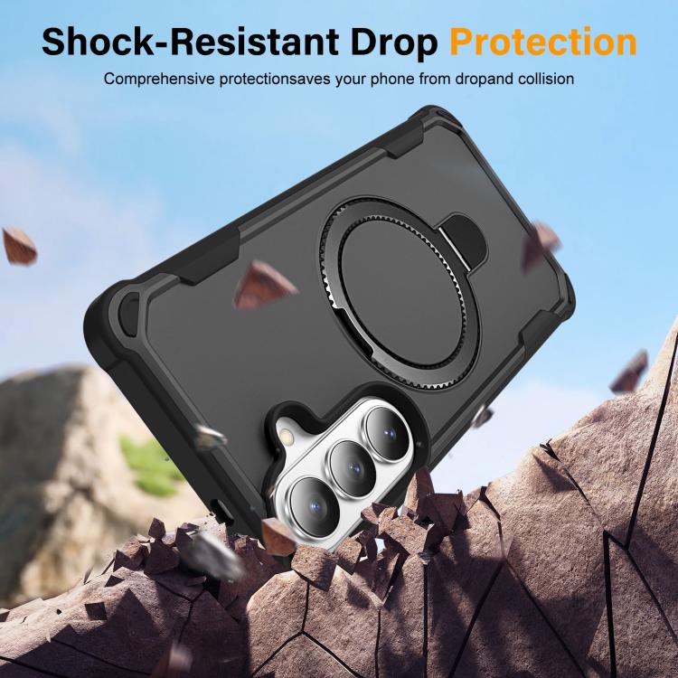 For Samsung Galaxy S26+ 5G Yingcai Gears MagSafe Holder Shockproof Phone Case