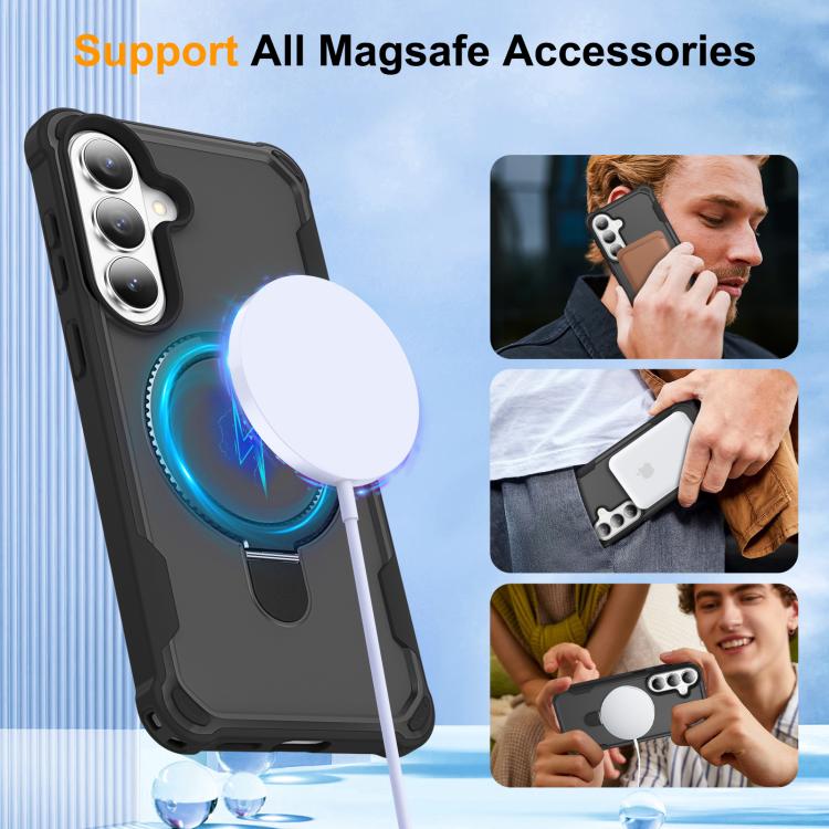 For Samsung Galaxy S26+ 5G Yingcai Gears MagSafe Holder Shockproof Phone Case