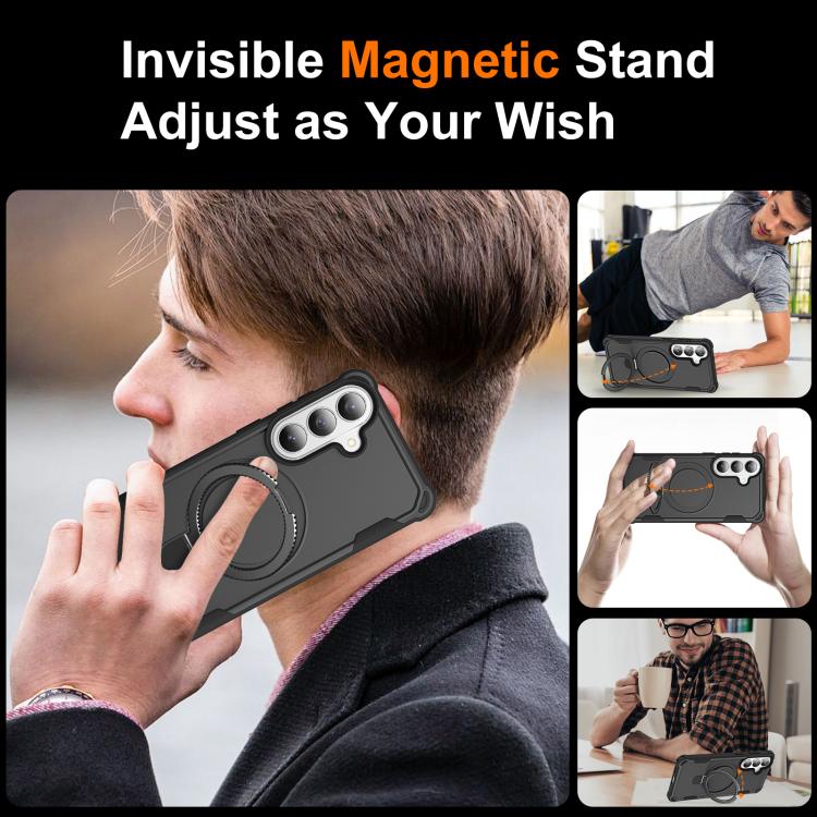 For Samsung Galaxy S26+ 5G Yingcai Gears MagSafe Holder Shockproof Phone Case