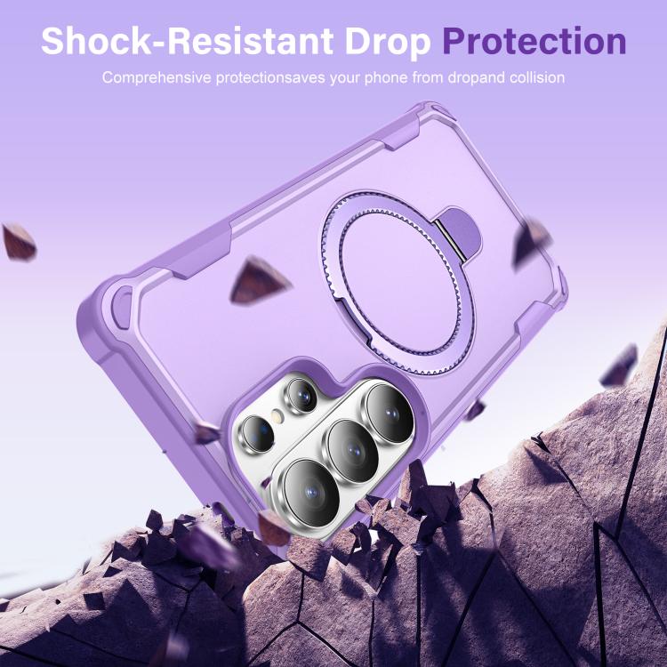 For Samsung Galaxy S26 Ultra 5G Yingcai Gears MagSafe Holder Shockproof Phone Case