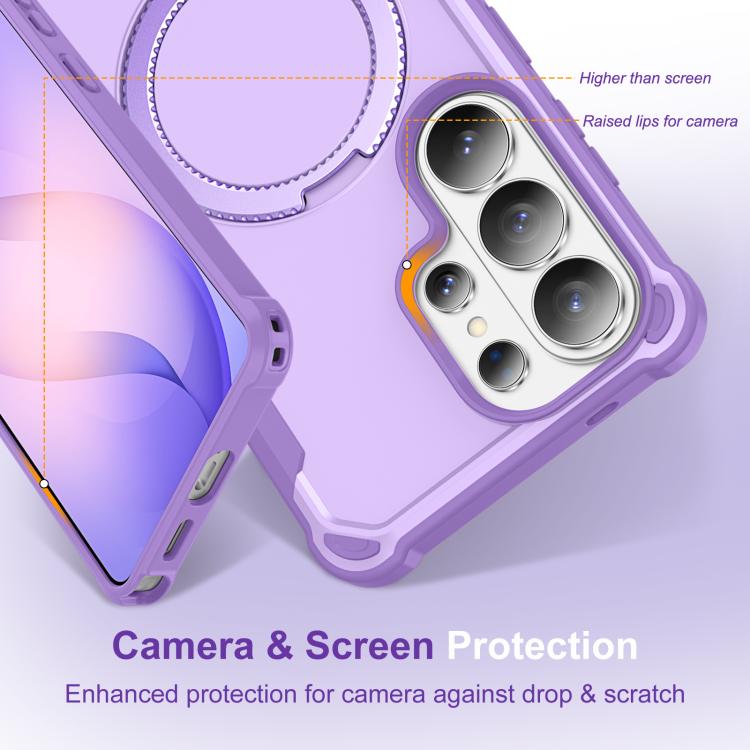 For Samsung Galaxy S26 Ultra 5G Yingcai Gears MagSafe Holder Shockproof Phone Case