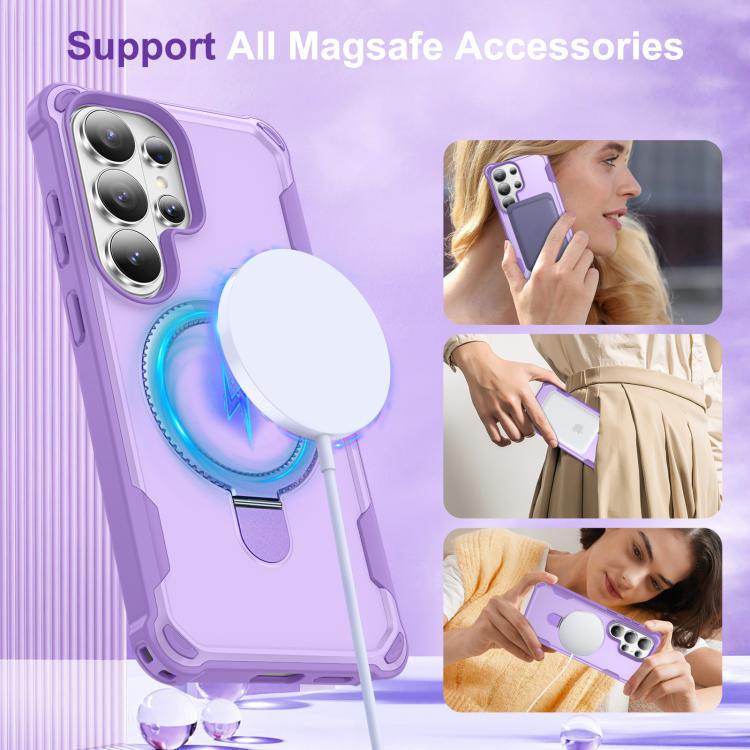 For Samsung Galaxy S26 Ultra 5G Yingcai Gears MagSafe Holder Shockproof Phone Case