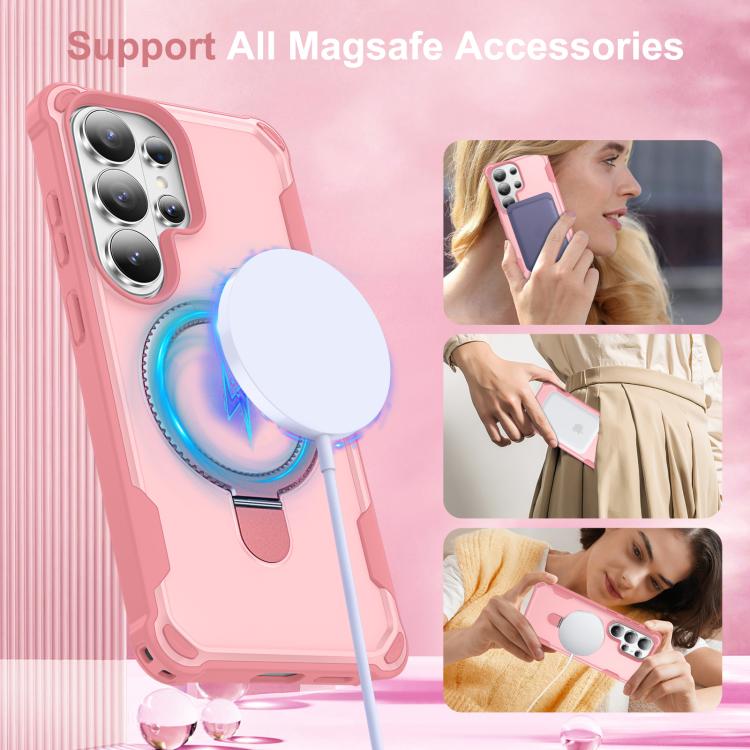 For Samsung Galaxy S26 Ultra 5G Yingcai Gears MagSafe Holder Shockproof Phone Case