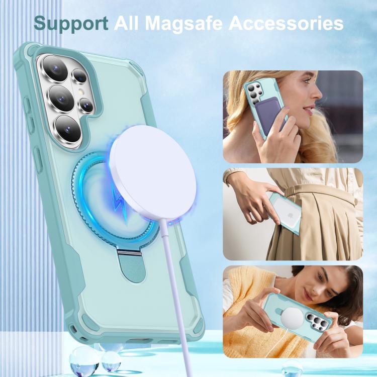 For Samsung Galaxy S26 Ultra 5G Yingcai Gears MagSafe Holder Shockproof Phone Case