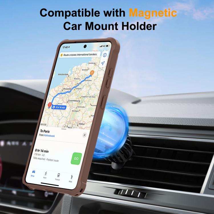 For Samsung Galaxy S26 Ultra 5G Yingcai Gears MagSafe Holder Shockproof Phone Case