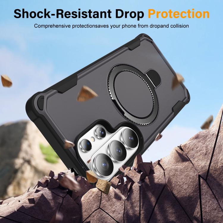 For Samsung Galaxy S26 Ultra 5G Yingcai Gears MagSafe Holder Shockproof Phone Case
