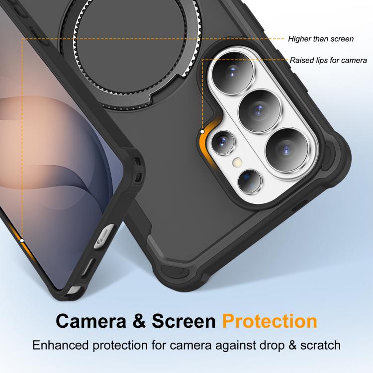 For Samsung Galaxy S26 Ultra 5G Yingcai Gears MagSafe Holder Shockproof Phone Case
