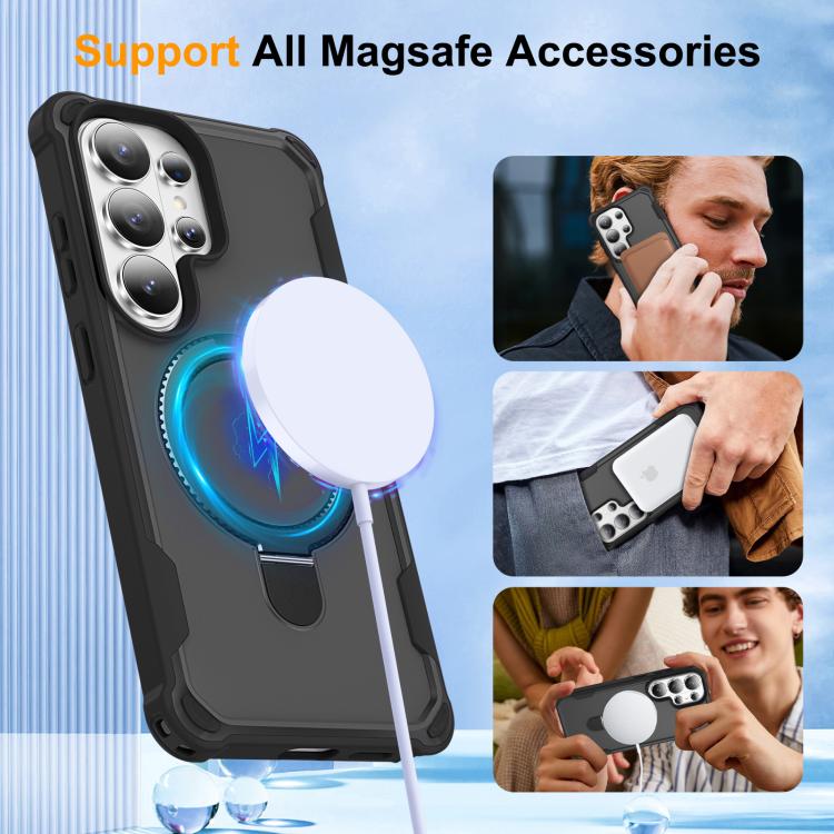 For Samsung Galaxy S26 Ultra 5G Yingcai Gears MagSafe Holder Shockproof Phone Case