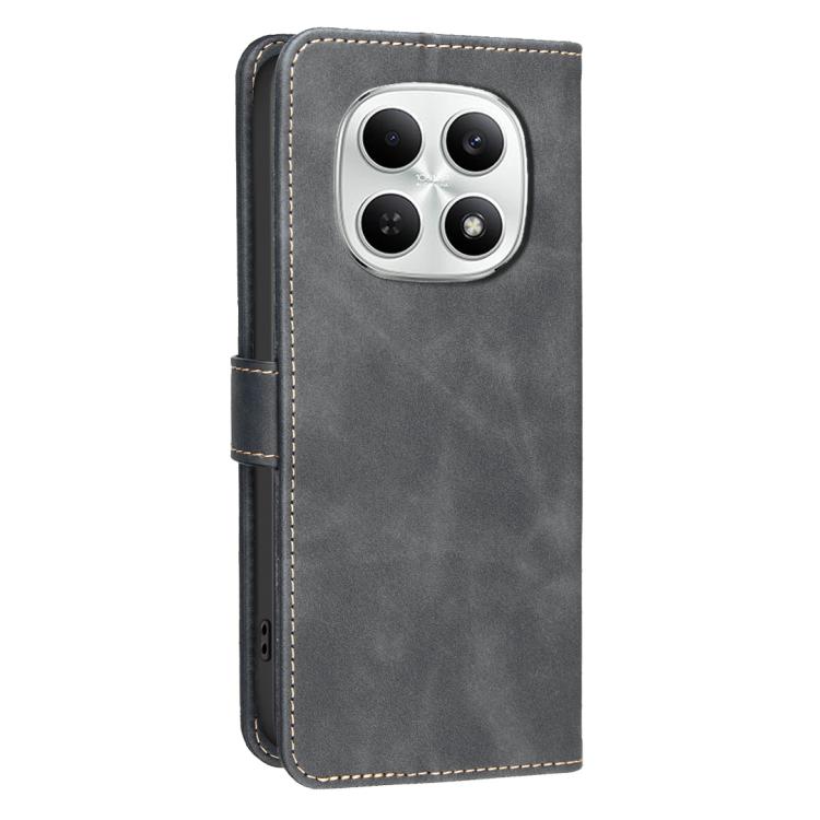 For Redmi Note 15 4G / 5G Global 164mm Solid Color Calfskin Texture RFID Vegan Leather Phone Case
