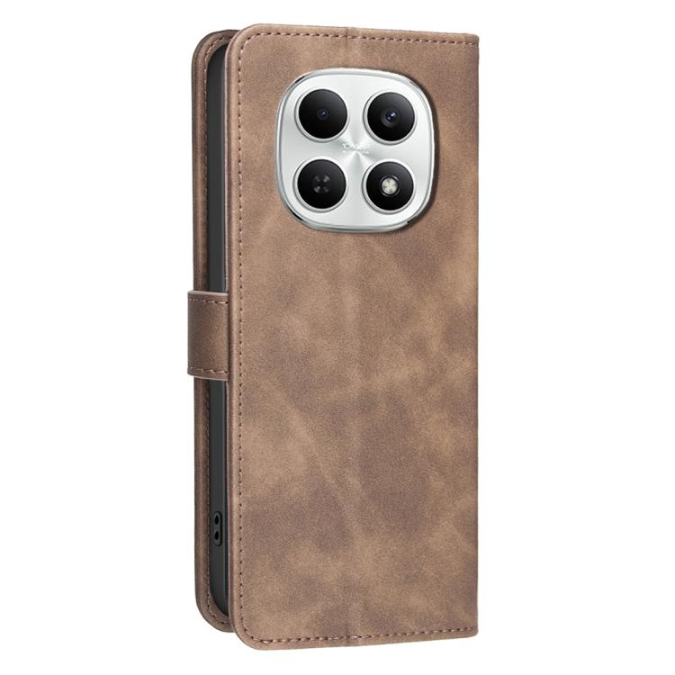 For Redmi Note 15 4G / 5G Global 164mm Solid Color Calfskin Texture RFID Vegan Leather Phone Case