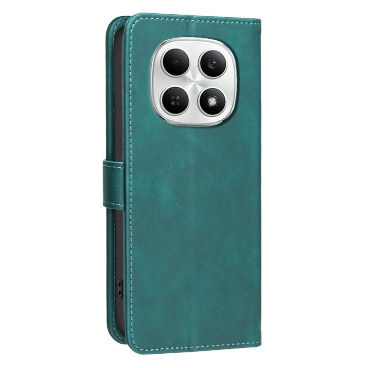For Redmi Note 15 4G / 5G Global 164mm Solid Color Calfskin Texture RFID Vegan Leather Phone Case
