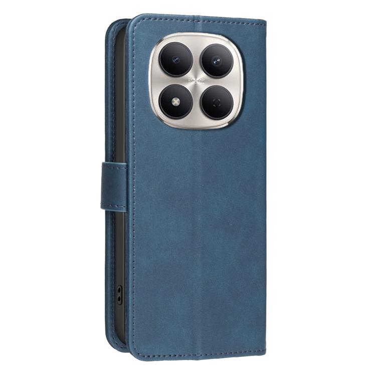 For Redmi Note 15 Pro 5G Global 163.6mm Solid Color Calfskin Texture RFID Vegan Leather Phone Case