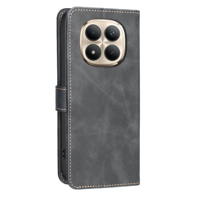 For Redmi Note 15 Pro+ 5G Global 163.3mm Solid Color Calfskin Texture RFID Vegan Leather Phone Case