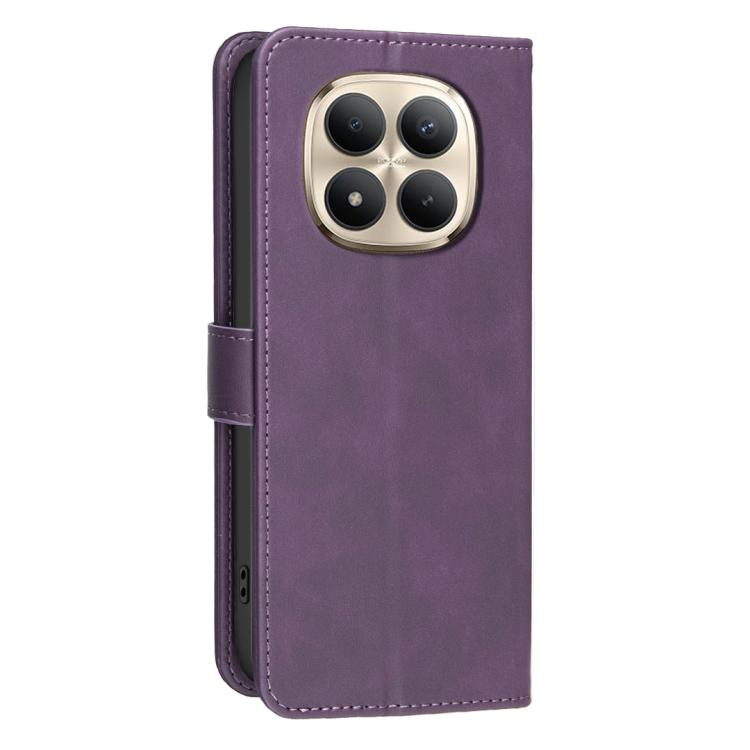 For Redmi Note 15 Pro+ 5G Global 163.3mm Solid Color Calfskin Texture RFID Vegan Leather Phone Case