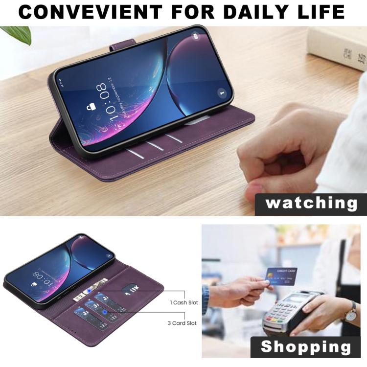 For Redmi Note 15 Pro+ 5G Global 163.3mm Solid Color Calfskin Texture RFID Vegan Leather Phone Case
