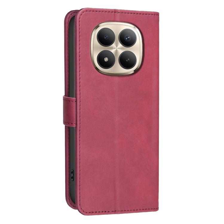For Redmi Note 15 Pro+ 5G Global 163.3mm Solid Color Calfskin Texture RFID Vegan Leather Phone Case