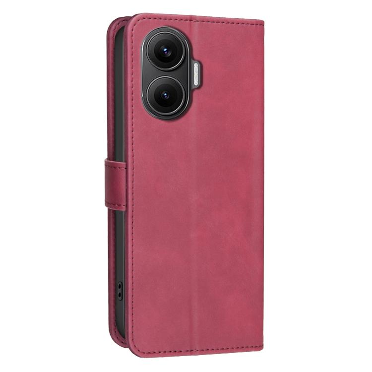 For Redmi Turbo 4 Pro 5G Solid Color Calfskin Texture RFID Vegan Leather Phone Case