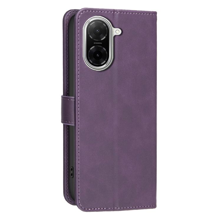 For Redmi A5 4G 171.7mm Solid Color Calfskin Texture RFID Vegan Leather Phone Case
