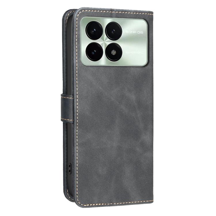 For Redmi K70 / K70 Pro / Poco F6 Pro 5G Solid Color Calfskin Texture RFID Vegan Leather Phone Case