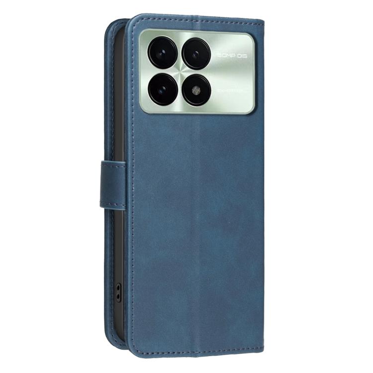 For Redmi K70 / K70 Pro / Poco F6 Pro 5G Solid Color Calfskin Texture RFID Vegan Leather Phone Case