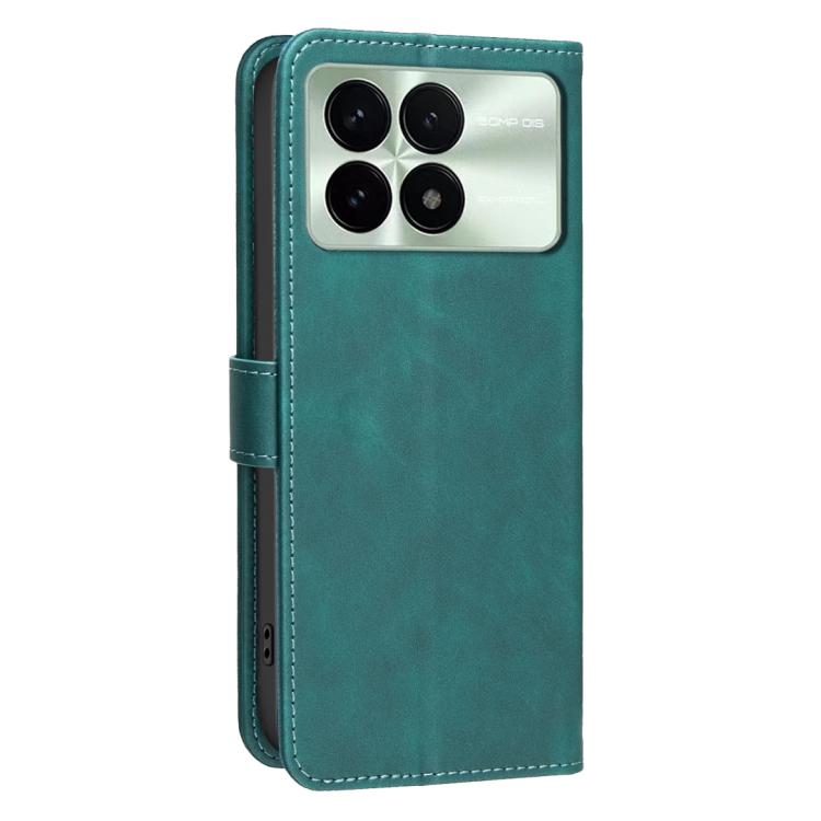 For Redmi K70 / K70 Pro / Poco F6 Pro 5G Solid Color Calfskin Texture RFID Vegan Leather Phone Case