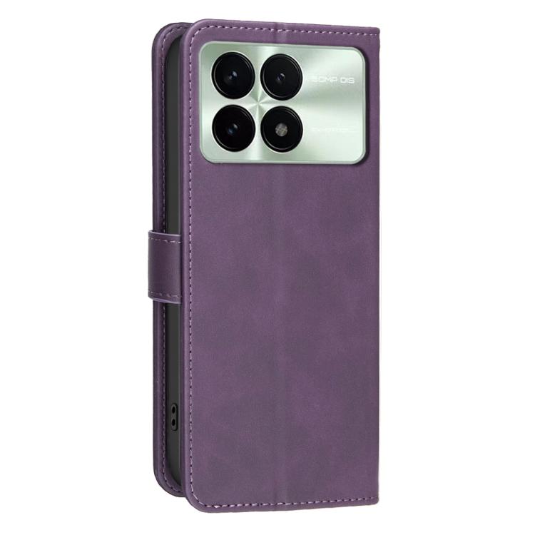 For Redmi K70 / K70 Pro / Poco F6 Pro 5G Solid Color Calfskin Texture RFID Vegan Leather Phone Case
